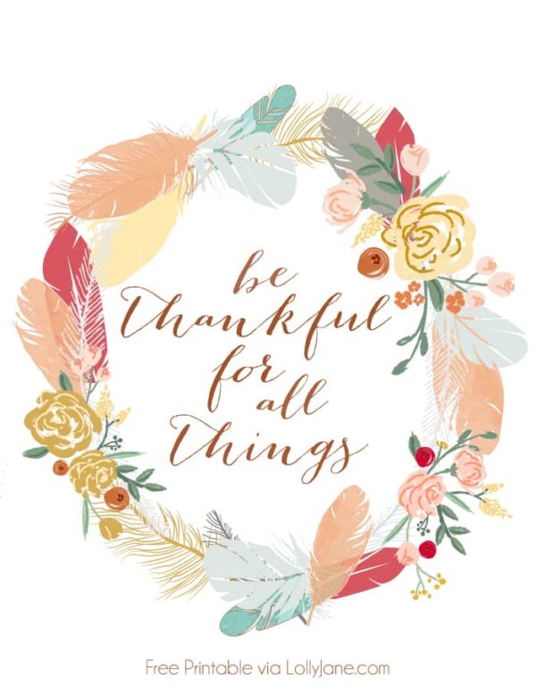 10 Free Thanksgiving Printables To Make Your Holiday Beautiful | Joyful ...