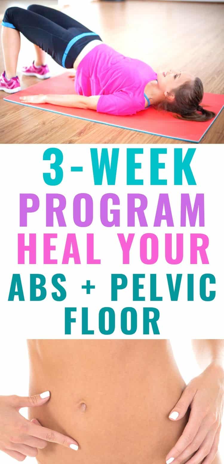 Ab Rehab and Pelvic Floor Restore Program 3 Weeks to Healing Your Abs