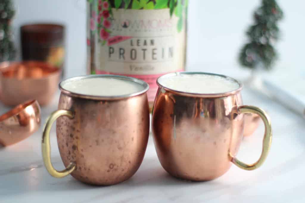 Healthy Eggnog Protein Shake | Joyful Messes
