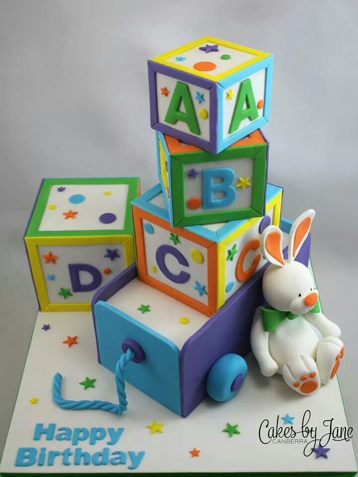 Building blocks cake