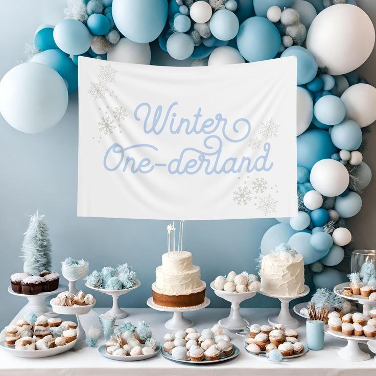 winter one-derland party theme