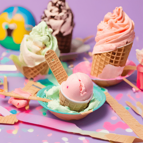 ice cream decorating