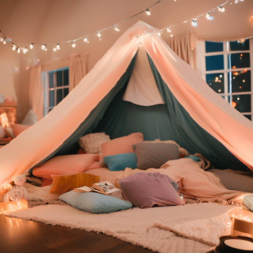 diy blanket fort