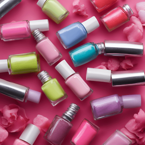 colorful nail polish