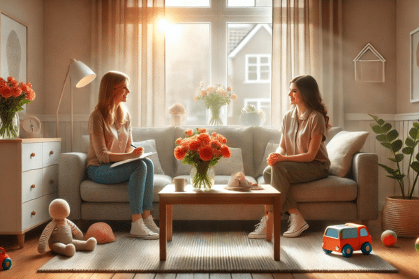 face-to-face babysitter interview